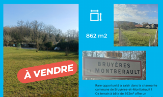 Terrain  862 m² à vendre à Bruyères-et-Montbérault (02860)