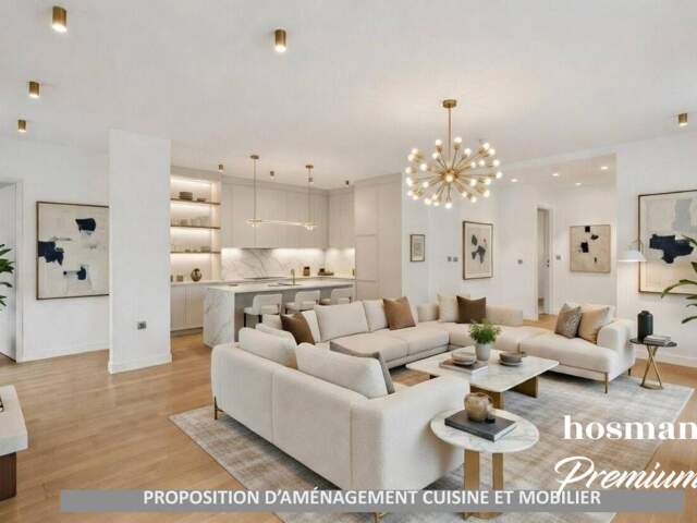 Appartement 4 pièces 110 m² avec balcon - Neuilly-sur-Seine - Ile de la Jatte — photo du bien