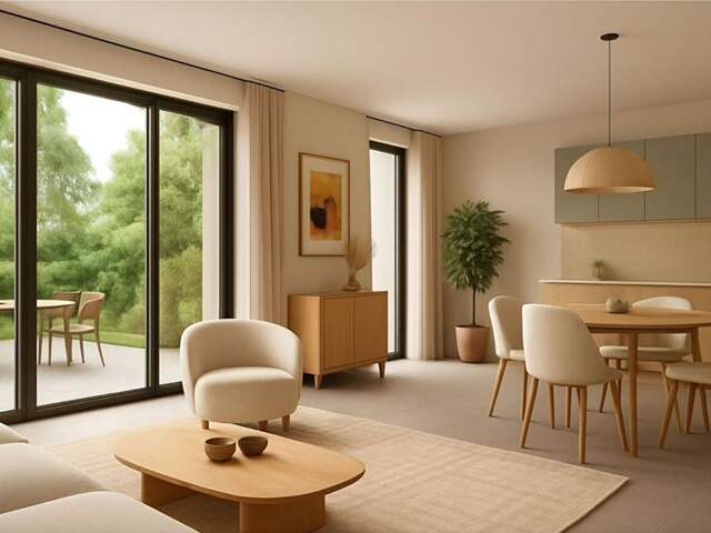 T3 62.70m², lumineux avec terrasse dans un parc paysager à Montfavet — photo du bien