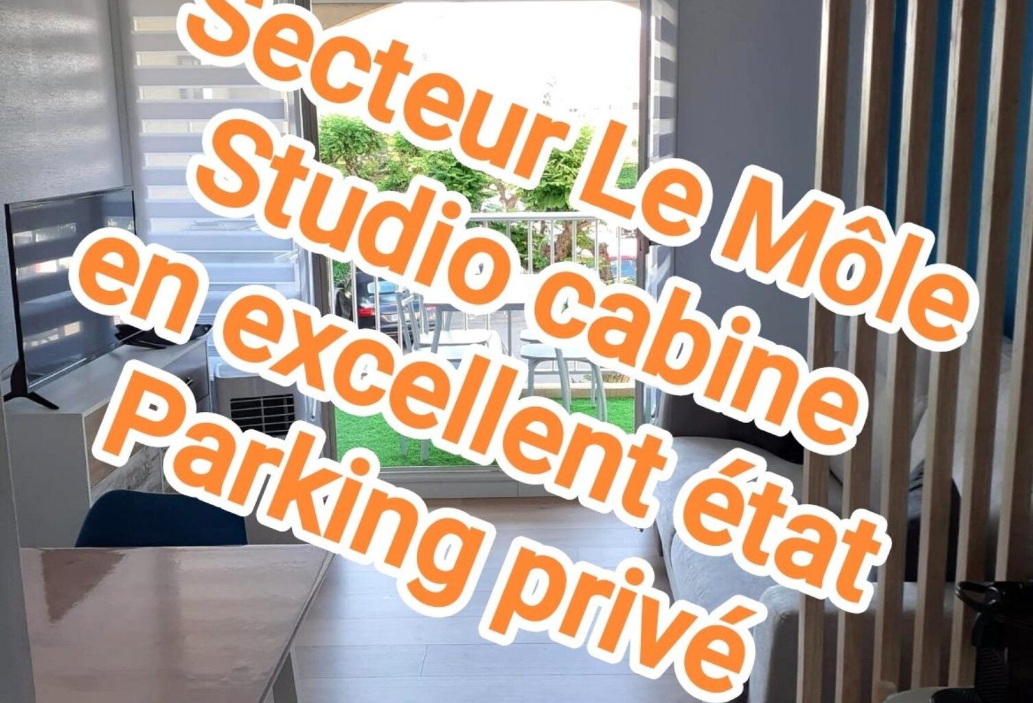 Au 1er étage, studio/cabine avec parking privatif — photo 1