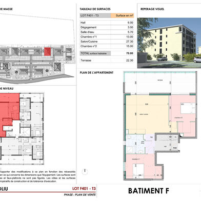 Appartement 3 pièces 252000 €