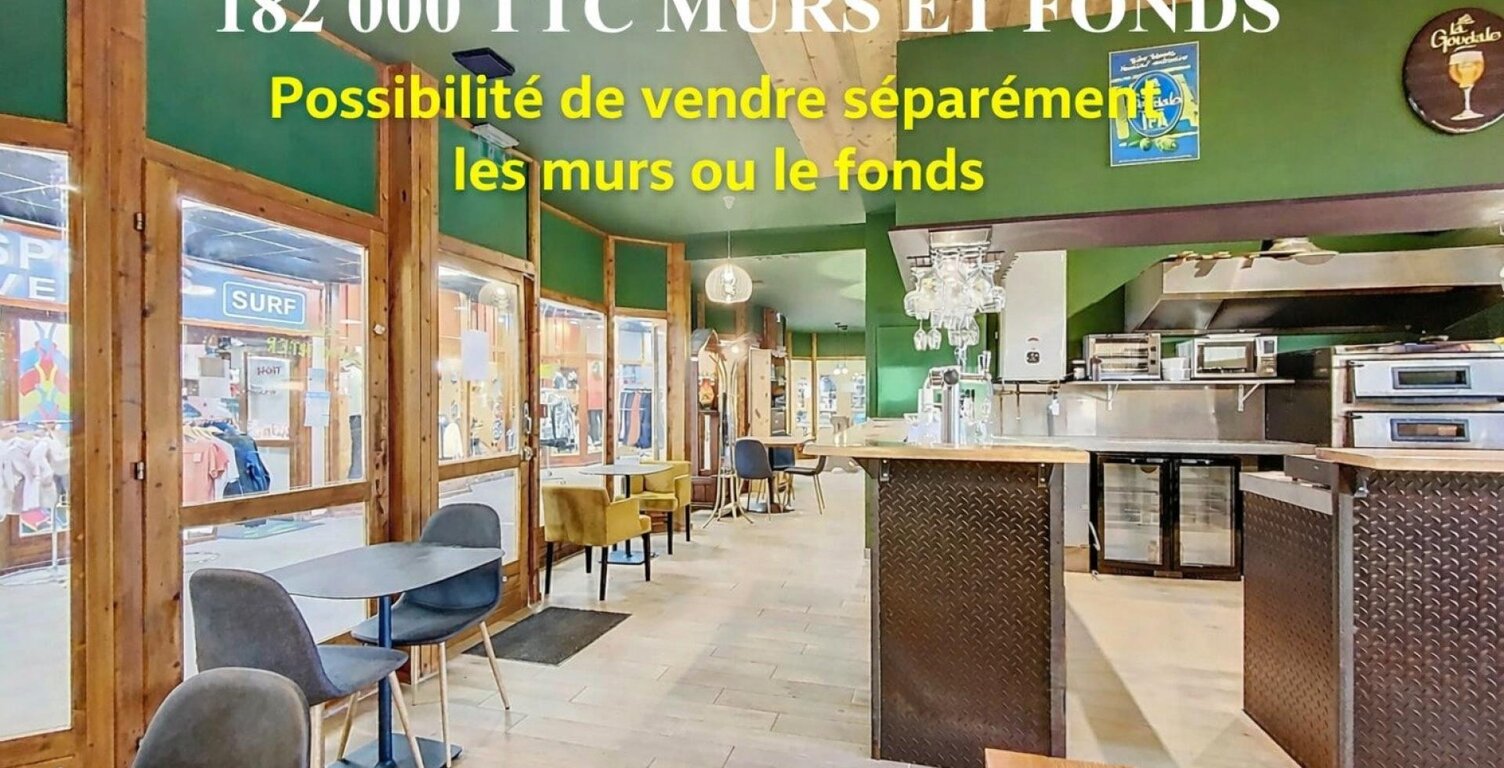 Murs commerciaux et fonds commercial à usage de bar-restaurant clé en main. galerie marchande d'une résidence de plus de 1000 logements au pied des pistes de ski — photo 1