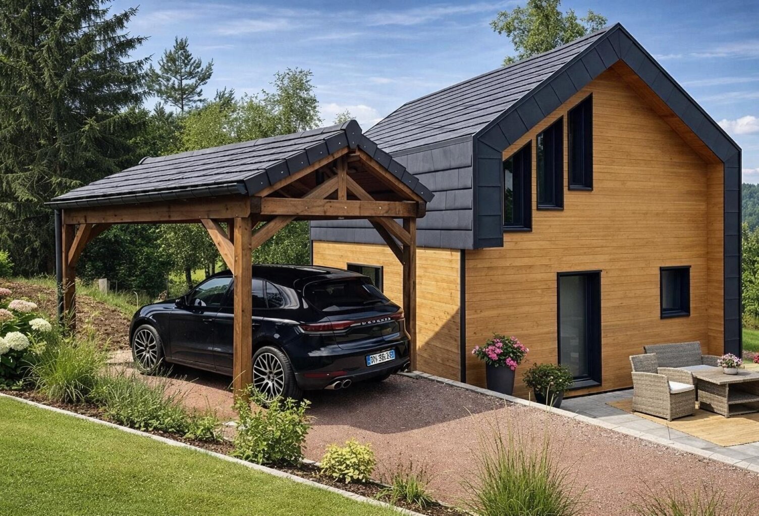 Chalet atypique neuf avec carport - Secteur prisé — photo 1