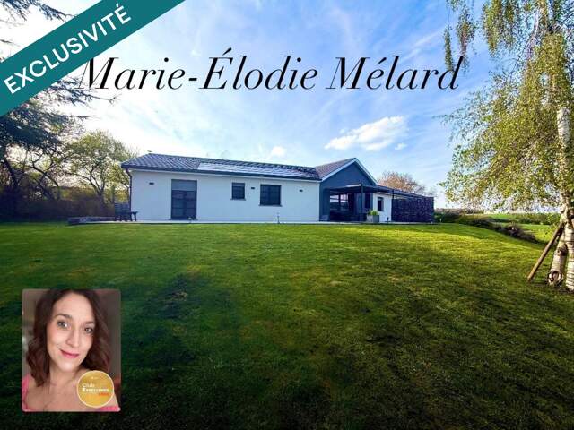 Plain-pied contemporain de 156 m² avec garage de 80 m²implanté sur terrain 16,13 ares — photo du bien