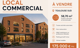 Commerce  58 m² à vendre à Toulouse (31500)