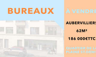 Bureau  62 m² à vendre à Aubervilliers (93300)