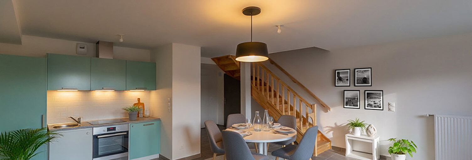 Appartement neuf T2, T3, T5 Pièce 62 à 103 m² à vendre à Locmiquélic (56570)
