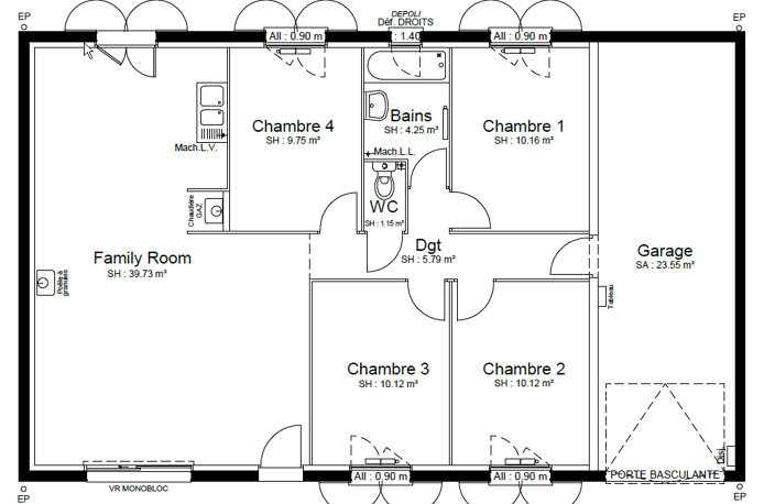 Vente maison 5 pièces 91 m² Bâgé-Dommartin (01380) — photo 4