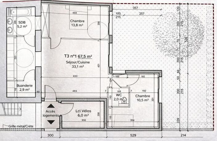 Appartement, 3 pièce(s) 67 m2 — photo 2