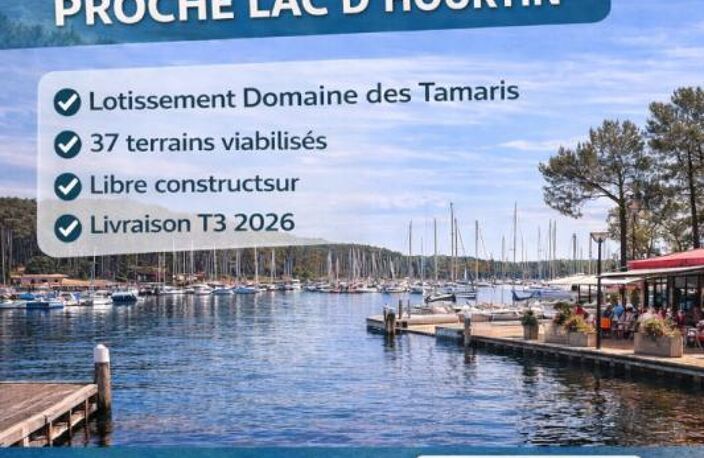 HOURTIN PORT - TERRAIN VIABILISE  - ACCES IMMEDIAT AU LAC — photo 2