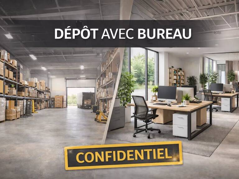 ENTREPÔT AVEC BUREAUX – OUTIL DE TRAVAIL CLÉ EN MAIN – VENTE CONFIDENTIELLE — photo 1