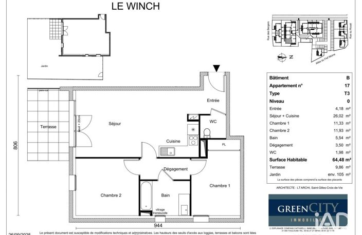 Vente Appartement 3 pièces — photo 2
