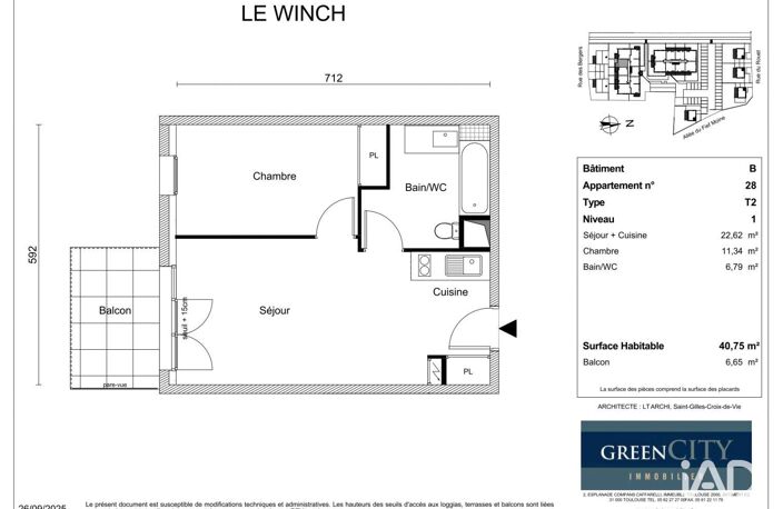 Vente Appartement 2 pièces — photo 2