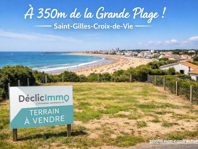 Terrain à construire - 350 m² de la plage - St Gilles Croix de vie — photo 1