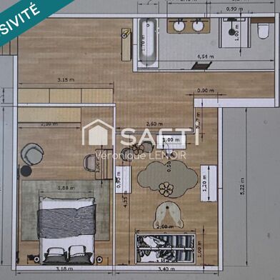 Appartement 3 pièces 255000 €