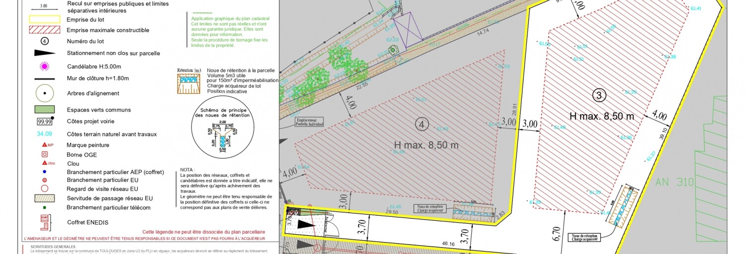 Terrain  985 m² à vendre à Toulouges (66350)