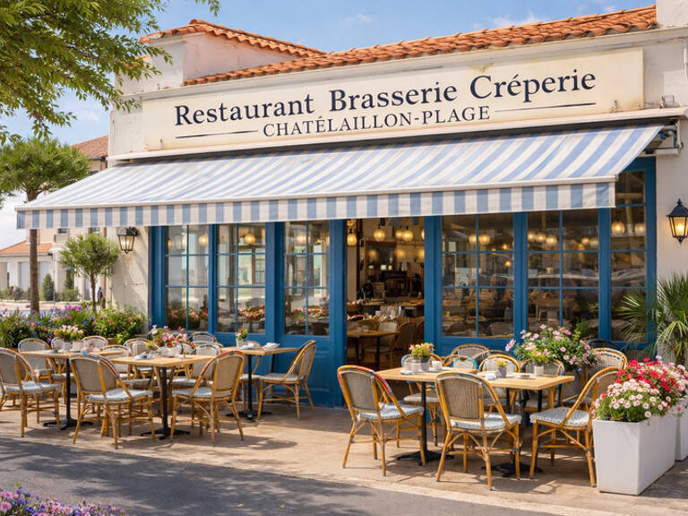 FONDS DE COMMERCE RESTAURANT BRASSERIE CREPERIE A VENDRE VILLE BALNEAIRE EMPLACEMENT PREMIMIUM AVEC VENTE DES MURS INDISSOCIALES — photo 1