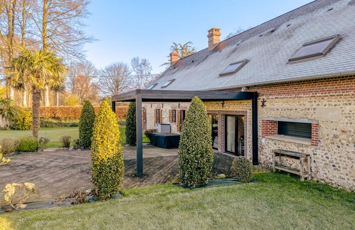 briques et silex sur terrain plat, 281 m2 6-7 chambres / beaux volumes de vie — photo 4