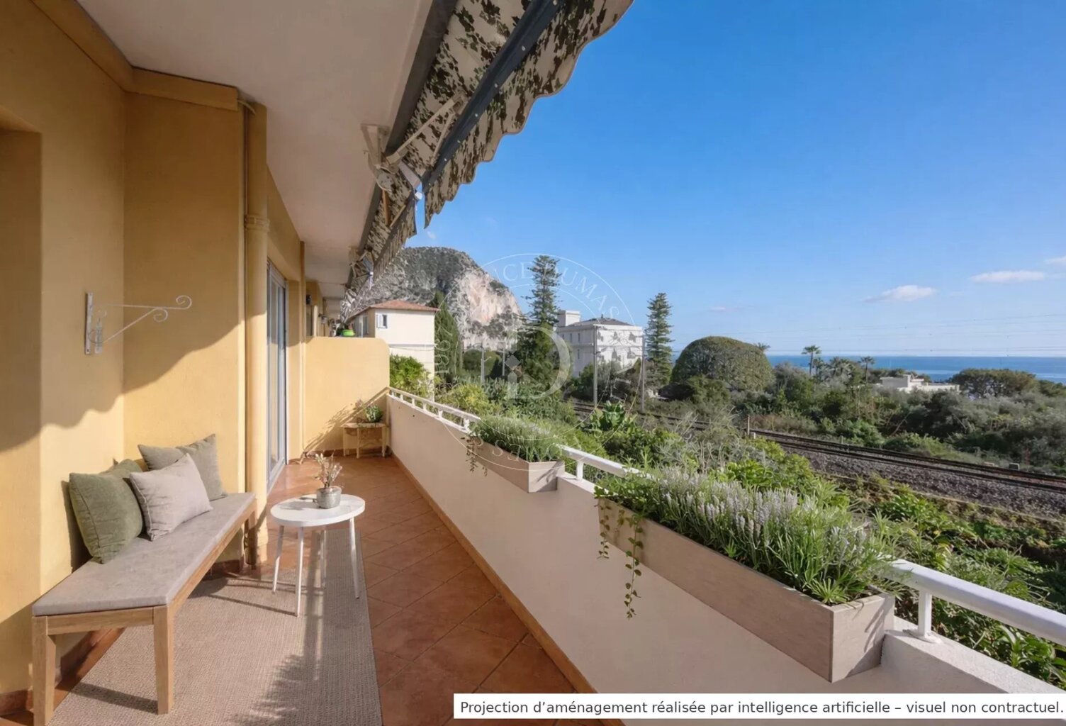 3 pièces de 90 m2 avec terrasse, vue mer et parking — photo 1