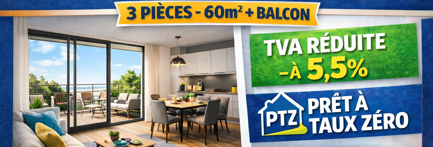 Appartement 2 Pièces 61 m² à vendre à Aulnay-sous-Bois (93600)