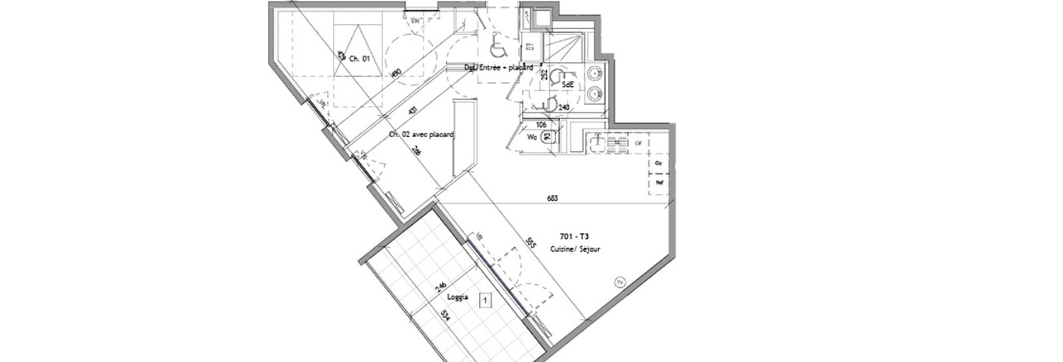 Appartement 3 Pièces 62 m² à vendre à Montpellier (34000)