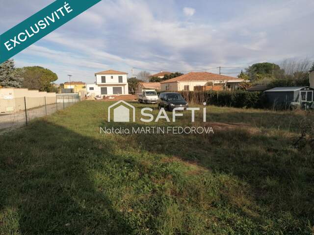 34800 CANET TERRAIN CONSTRUCTIBLE 950 M2 VIABILISE — photo du bien