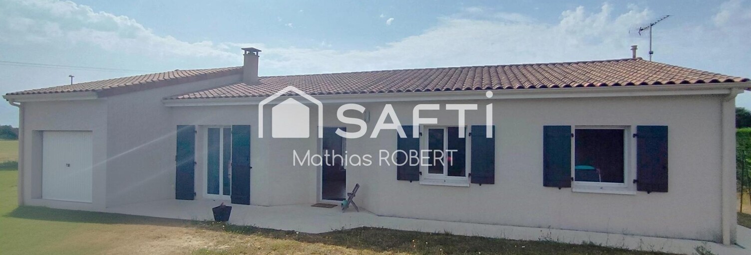 Maison 5 Pièces 106 m² à vendre à Aussac-Vadalle (16560)