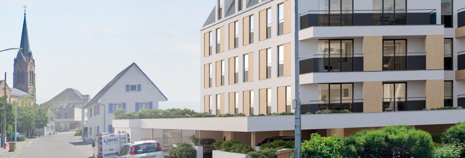 Appartement neuf T2, T3, T4 Pièce 40 à 70 m² à vendre à Village-Neuf (68128)