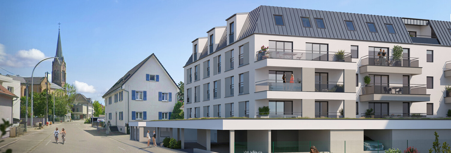 Appartement neuf T1, T2, T3, T4 Pièce 25 à 95 m² à vendre à Village-Neuf (68128)