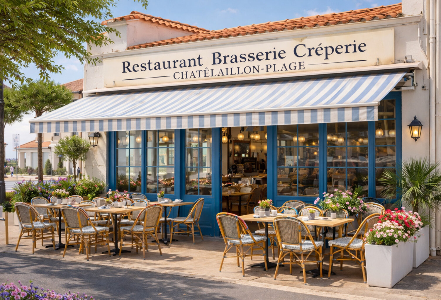 MURS COMMERCIAUX à vendre CHATELAILLON PLAGE (17) avec FONS DE COMMERCE de restaurant Crêperie 125M2 et Bel appartement vue mer 66M2 (fonds de commerce indissociable) — photo 1