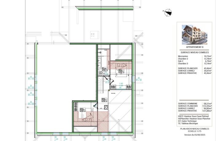 ''LES BUREAUX ET LOGEMENTS DE FERDINAND'' BRIANCON  CENTRE VILLE APPARTEMENT DUPLEX T4 — photo 4