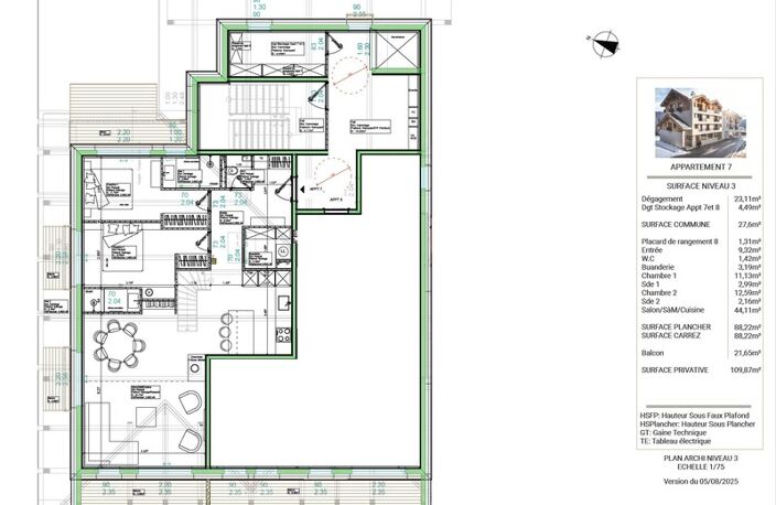 ''LES BUREAUX ET LOGEMENTS DE FERDINAND'' BRIANCON  CENTRE VILLE APPARTEMENT DUPLEX T5 — photo 5