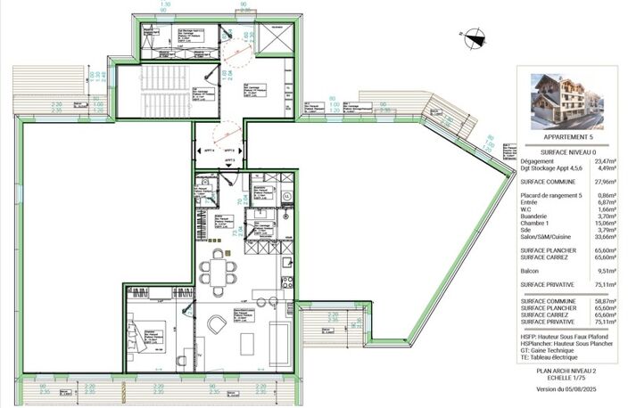 ''LES BUREAUX ET LOGEMENTS DE FERDINAND'' BRIANCON  CENTRE VILLE APPARTEMENT T2 — photo 3