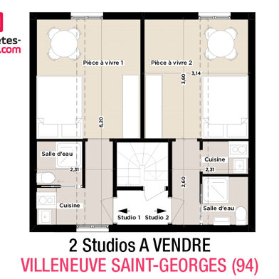 Appartement 2 pièces 130000 €