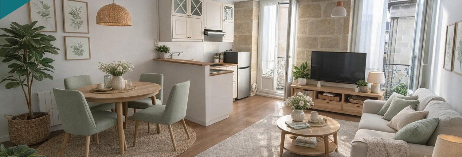 Appartement 2 Pièces 33 m² à vendre à Bordeaux (33000)