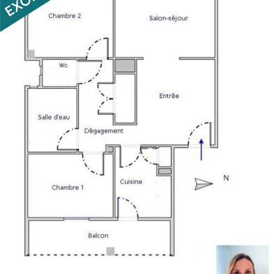 Appartement 3 pièces 350000 €