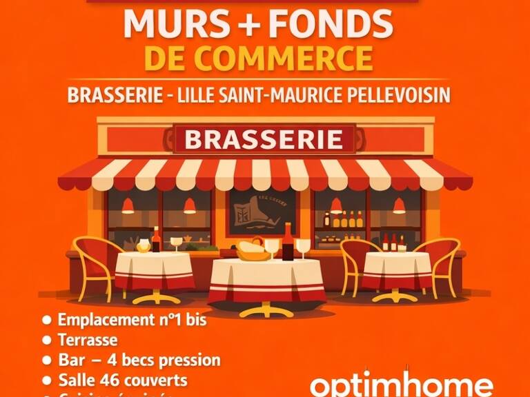 Vente murs et fonds de commerce brasserie – Lille Saint-Maurice Pellevoisin – Emplacement n°1 bis (59000 59800) — photo 1