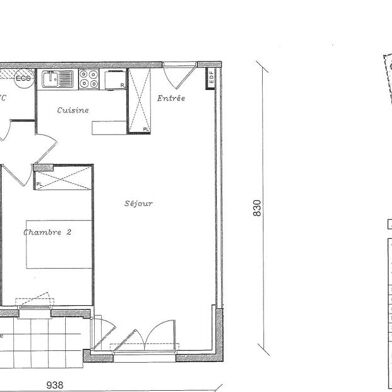 Appartement 3 pièces 630 €