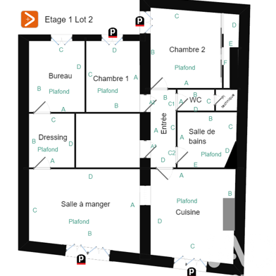 Appartement 3 pièces 85000 €