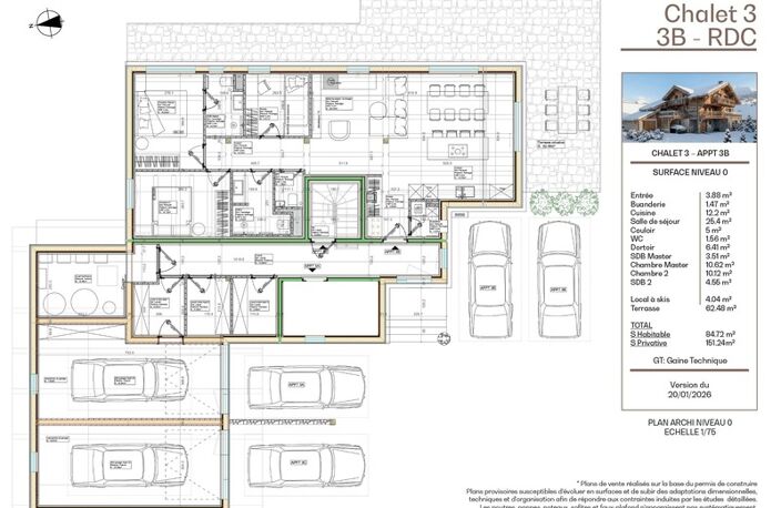 SERRE CHEVALIER- BRIANCON "LES CHALETS DE FERDINAND" CHALET 3 APPARTEMENT EN REZ DE JARDIN — photo 3