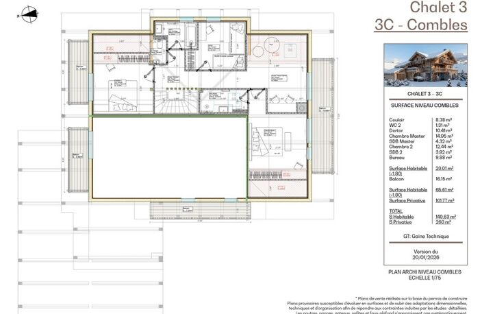 SERRE CHEVALIER- BRIANCON "LES CHALETS DE FERDINAND" CHALET 3 APPARTEMENT EN DUPLEX — photo 3