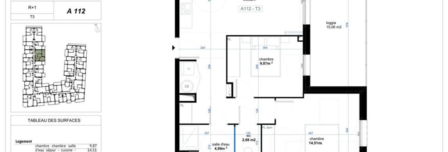 Appartement 3 Pièces 62 m² à vendre à Narbonne (11100)