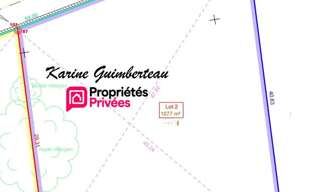 Terrain  1077 m² à vendre à Lussac (33570)