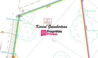 Terrain  690 m² à vendre à Lussac (33570)