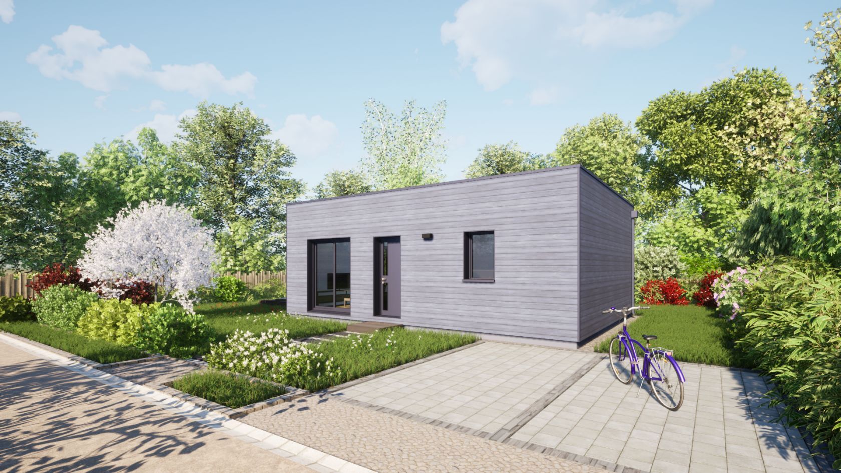 Projet de construction d'une maison bois de 50 m² avec terrain à BEAUCOUZE (49)