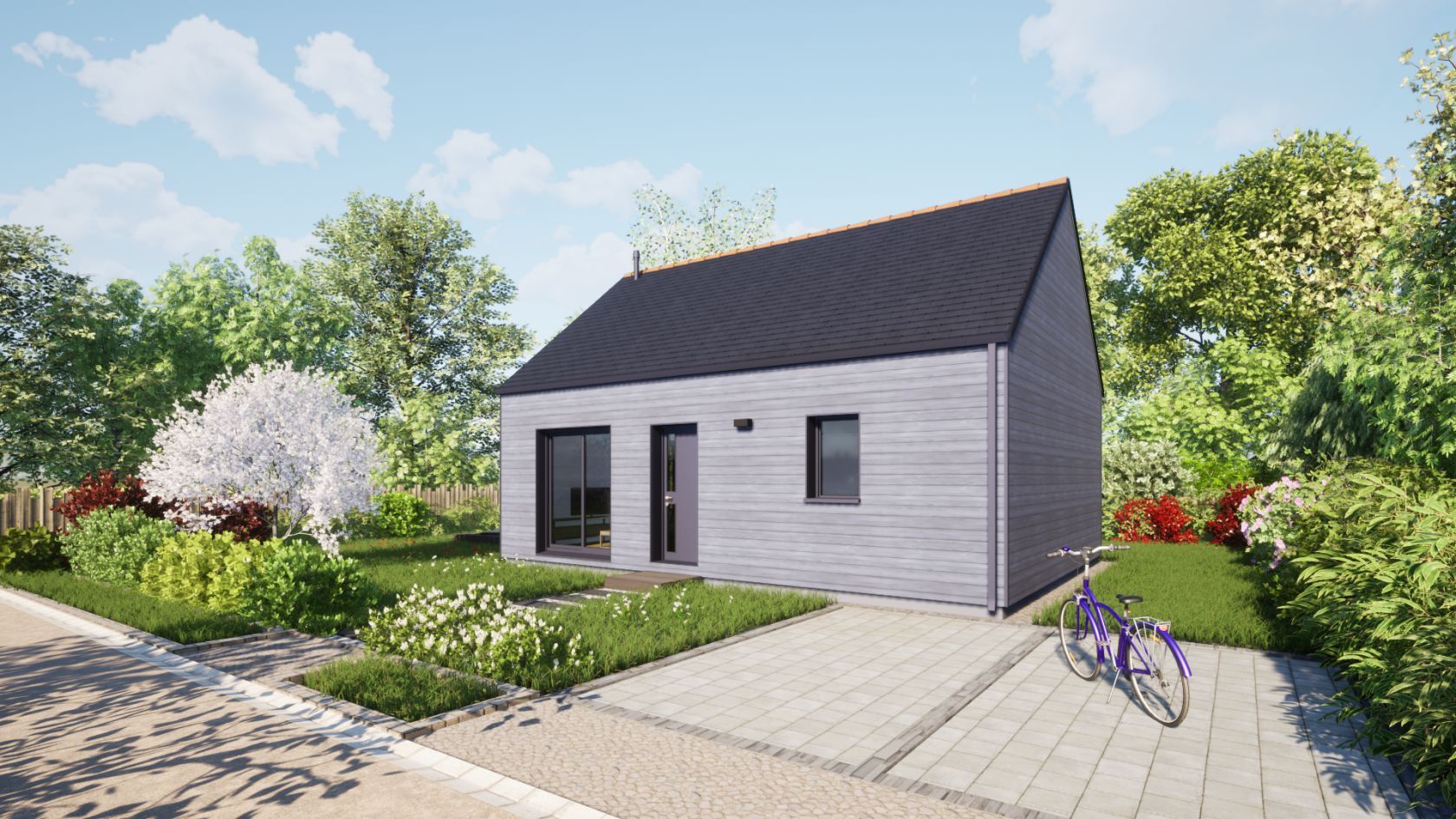 Projet de construction d'une maison bois de 50 m² avec terrain à BEAUCOUZE (49)