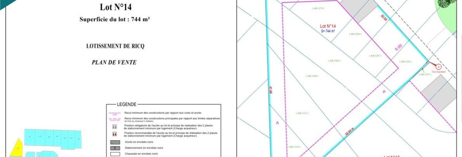 Terrain  744 m² à vendre à Méricourt (62680)
