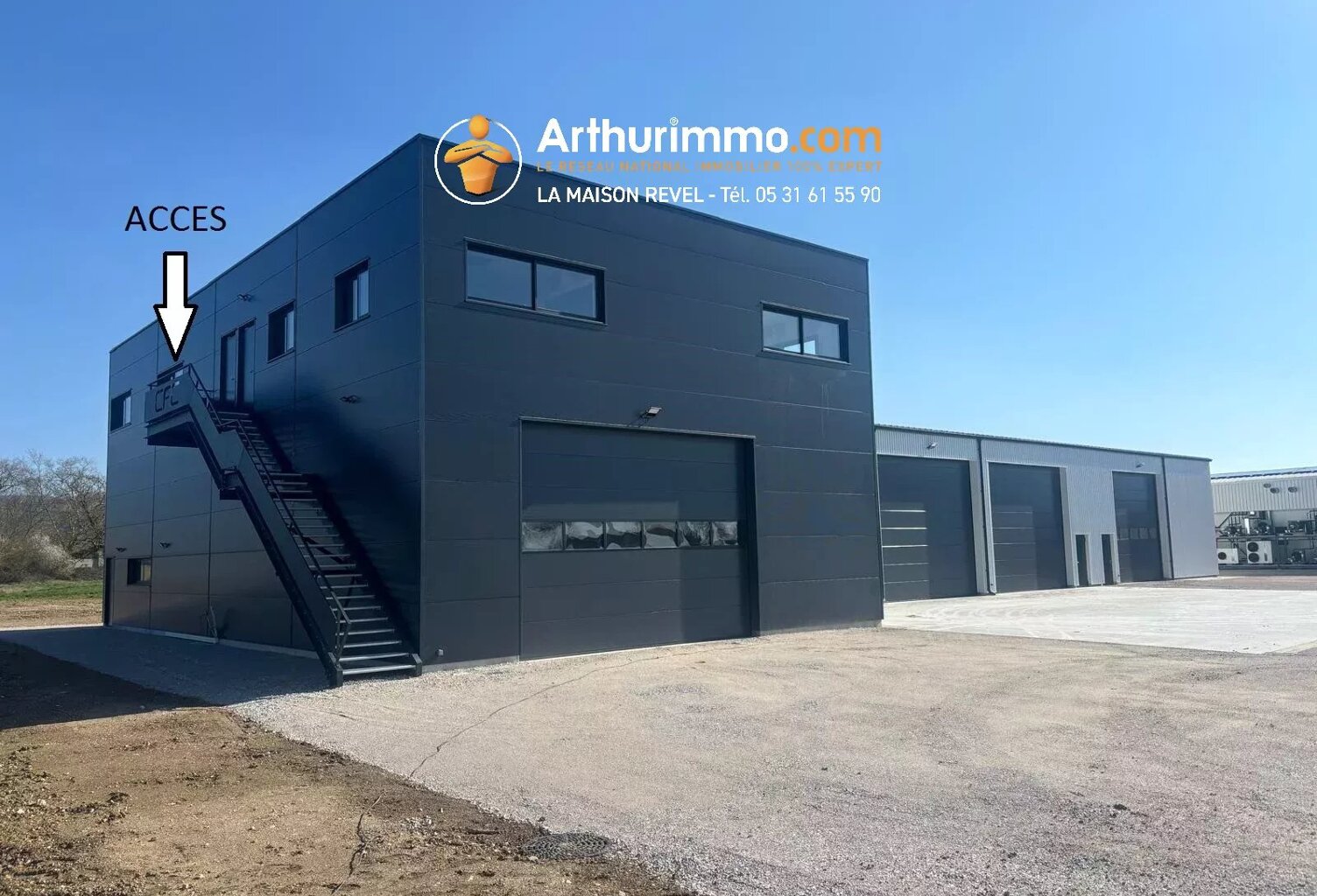 Local professionnel neuf à louer – 138 m² – Zone industrielle de Revel — photo 1