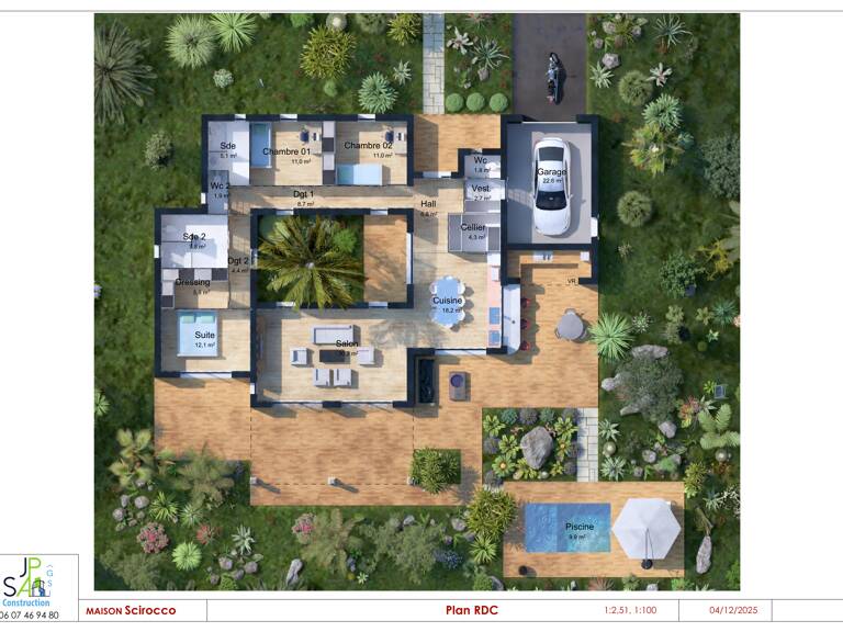 maison avec patio de 132 m2  — photo 1