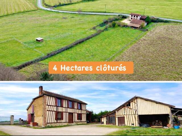 FERME TRADITIONNELLE PIERRE/COLOMBAGE AVEC GRAND TERRAIN CLOS — photo du bien